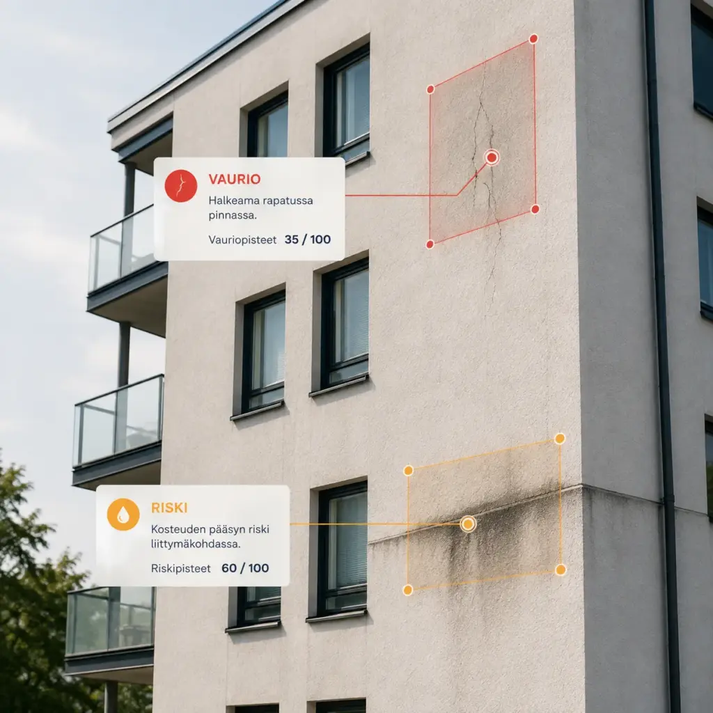 Julkisivuvahti vertailukelpoinen analyysi